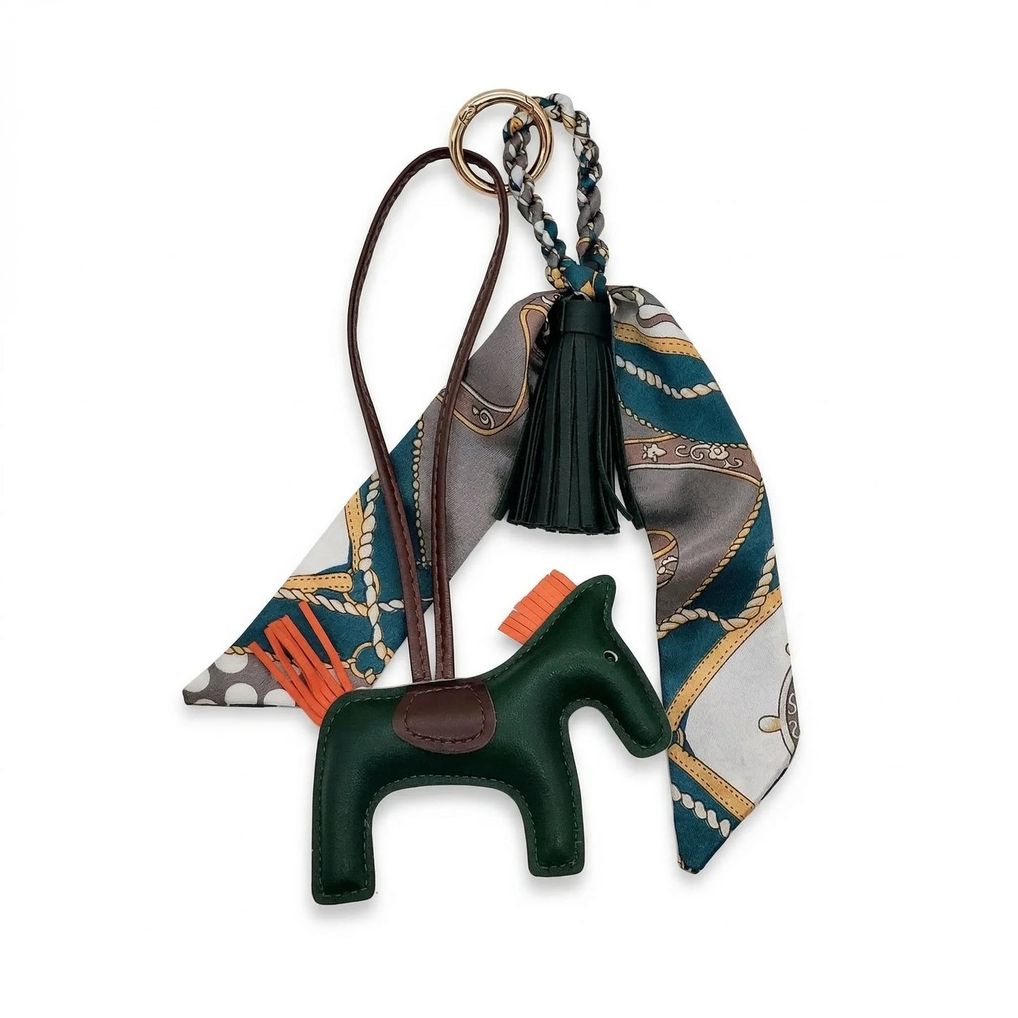 Horse Charm bag accessory black multicolor pattern
