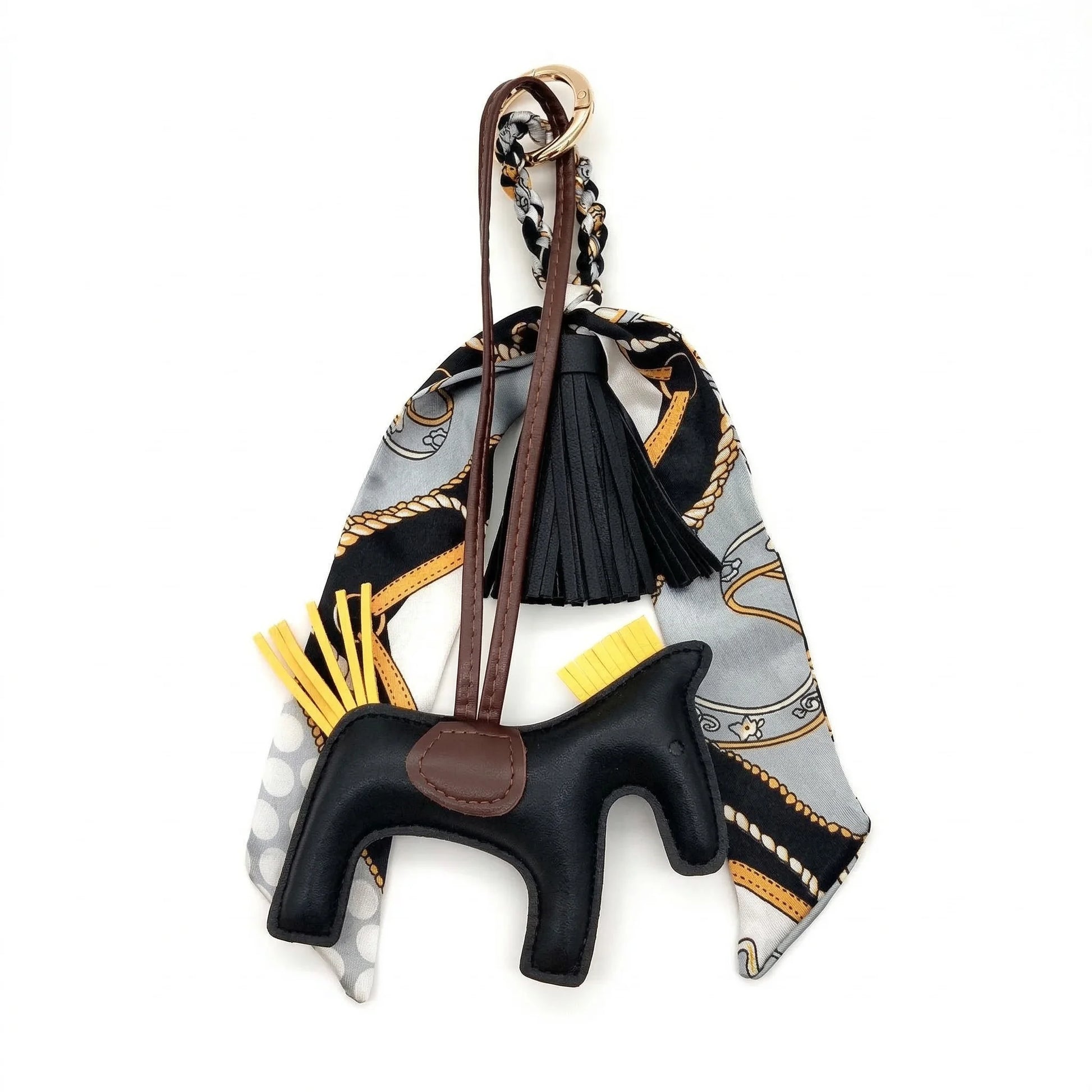 Horse Charm bag accessory green yellow multicolor

