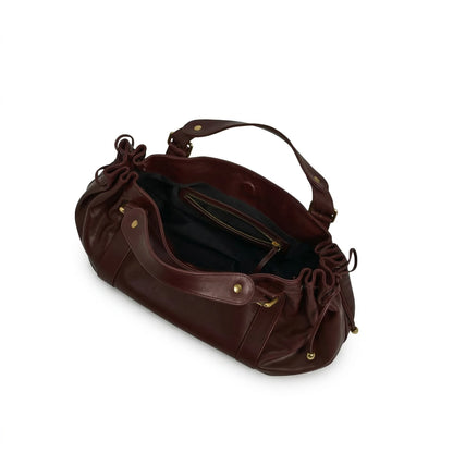 Miami Bag chestnut leather side view
